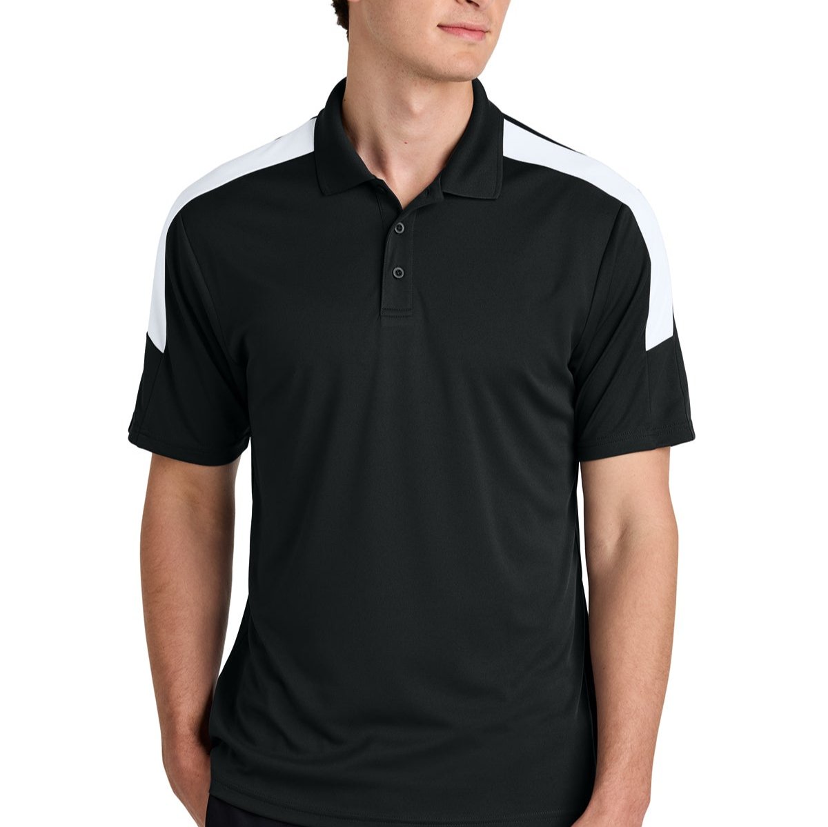 Men's Performance Colorblock Shoulder Polo Golf Shirt