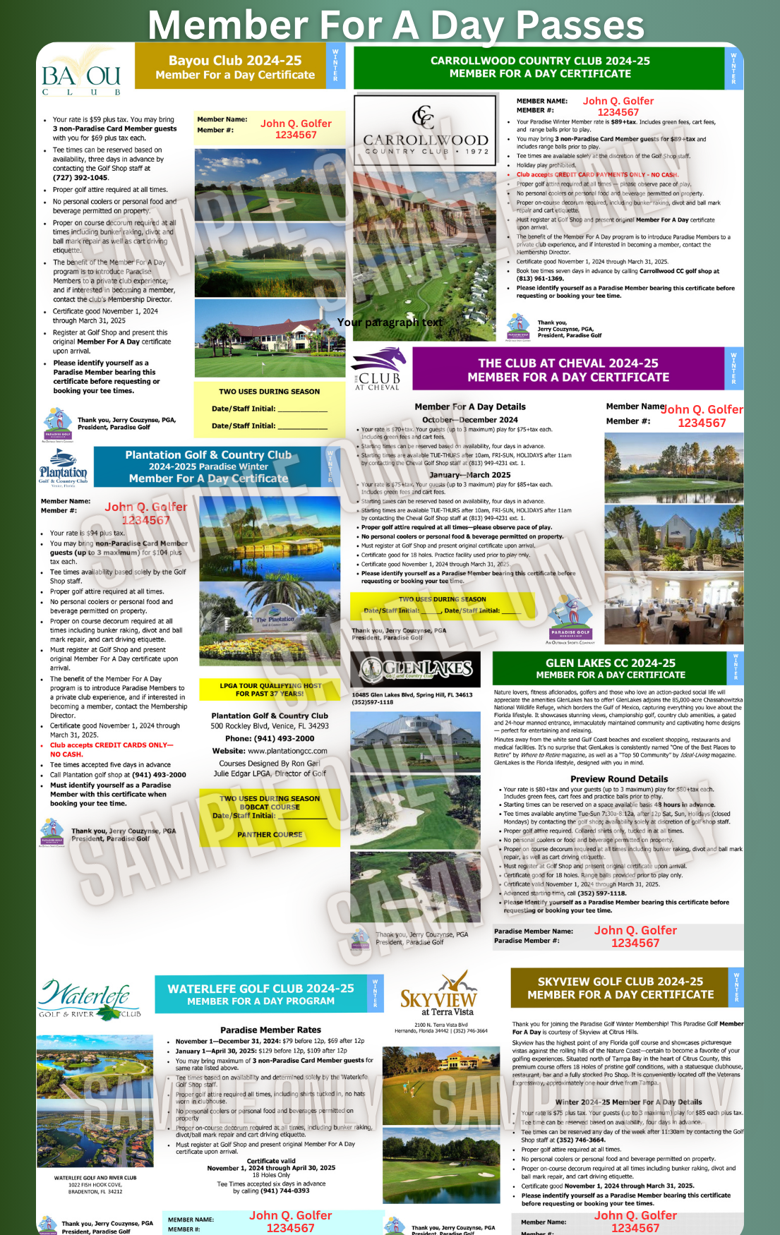 Holiday Special Winter 24-25 Membership ($99+tax)