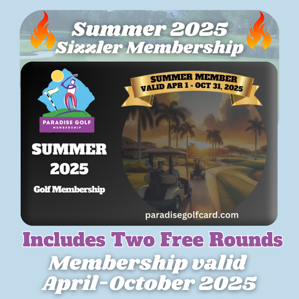 Summer 2025 Sizzler Membership w/Two Free Rounds ($195.39+tax)